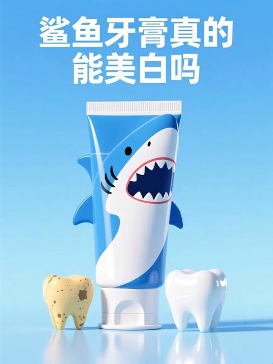 鲨鱼牙膏真的能美白吗 #健康扬帆季#