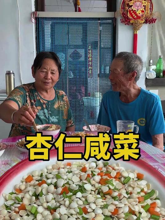 看姥姥用苦杏仁做的杏仁咸菜好不好