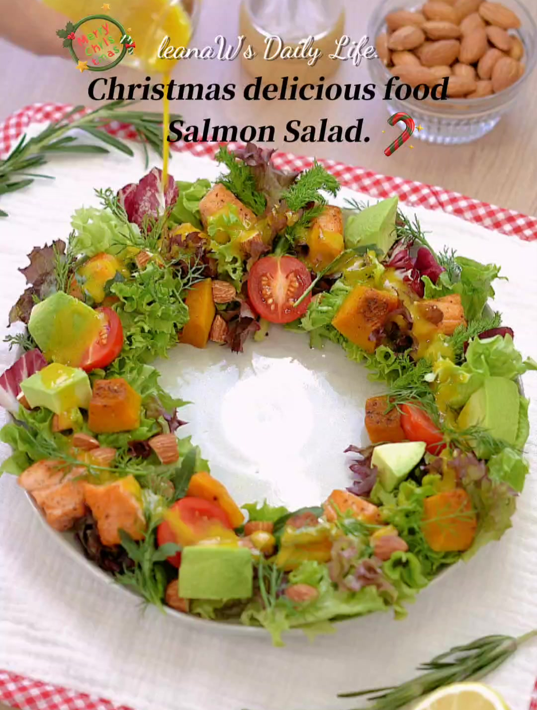 三文鱼牛油果温沙拉