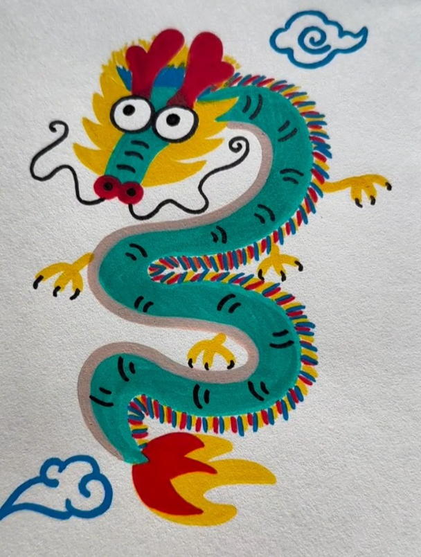 2024年到来,简单易学的龙年主题简笔画来了,一起来画一条龙吧!