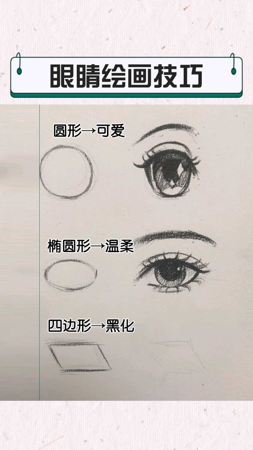 可爱&温柔眼睛画法