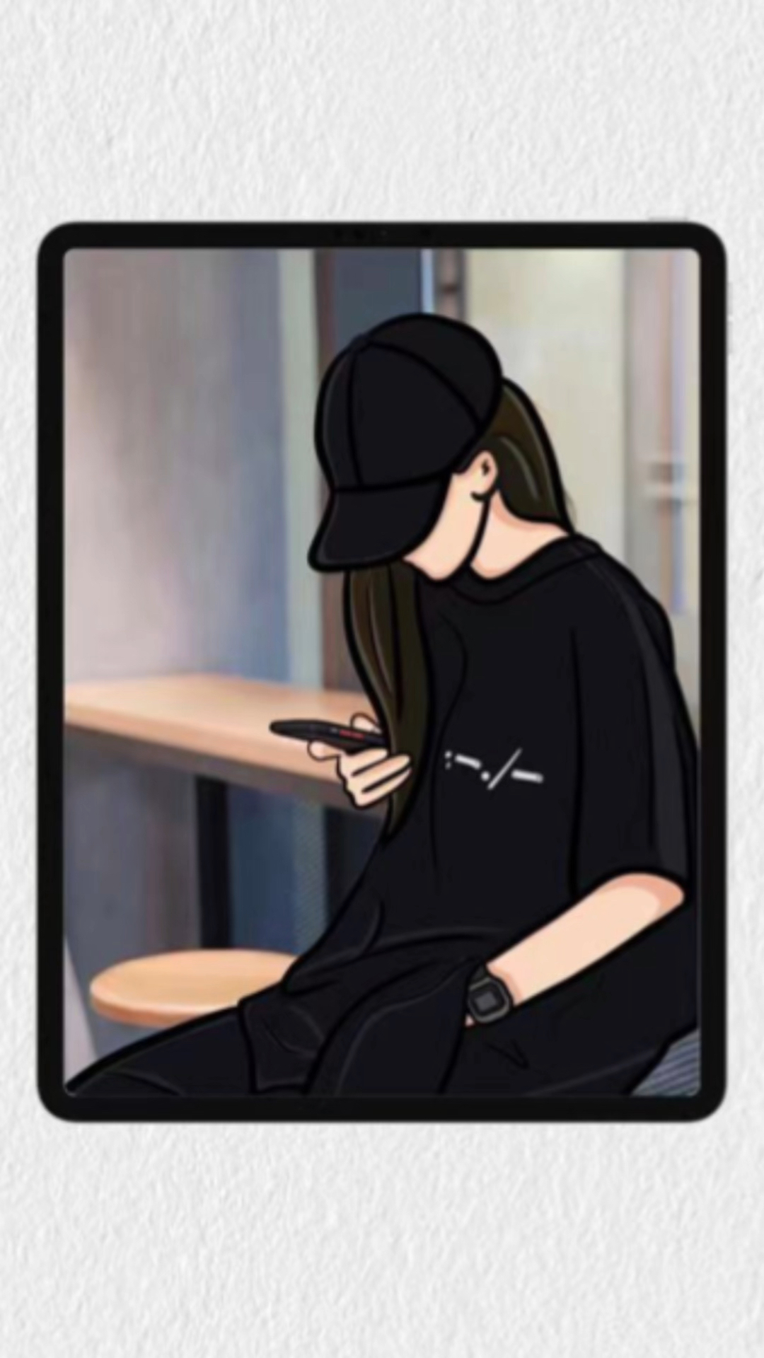 女生氛围感头像 零基础手绘头像