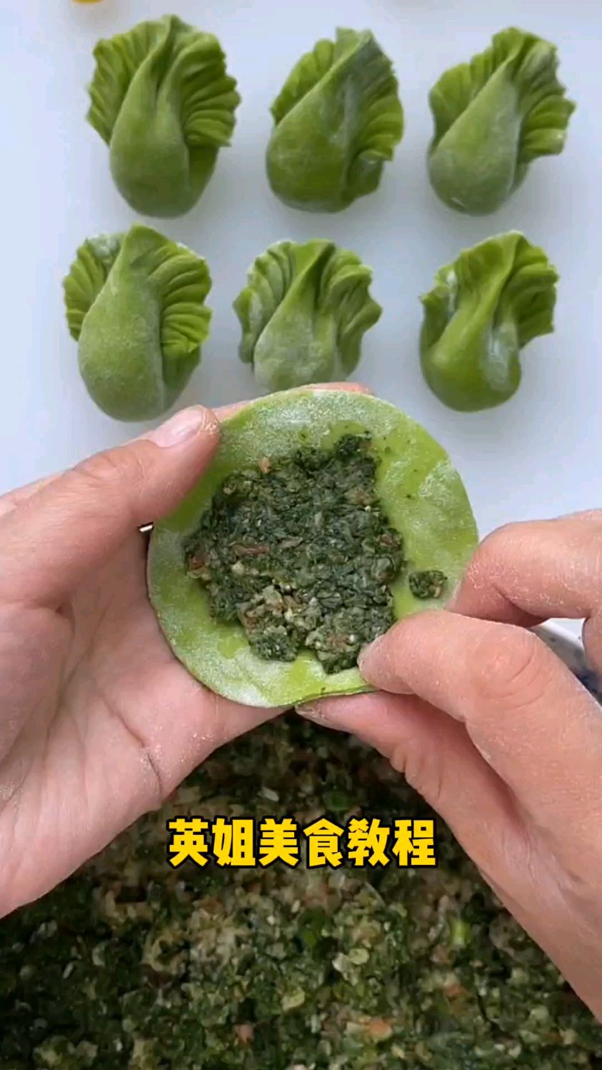一看就会的饺子包法,白菜饺子,每天更新各种美食