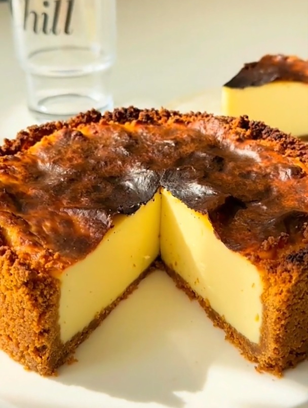 法国经典甜品FLAN,法式蛋奶派~巨型香草布丁蛋挞