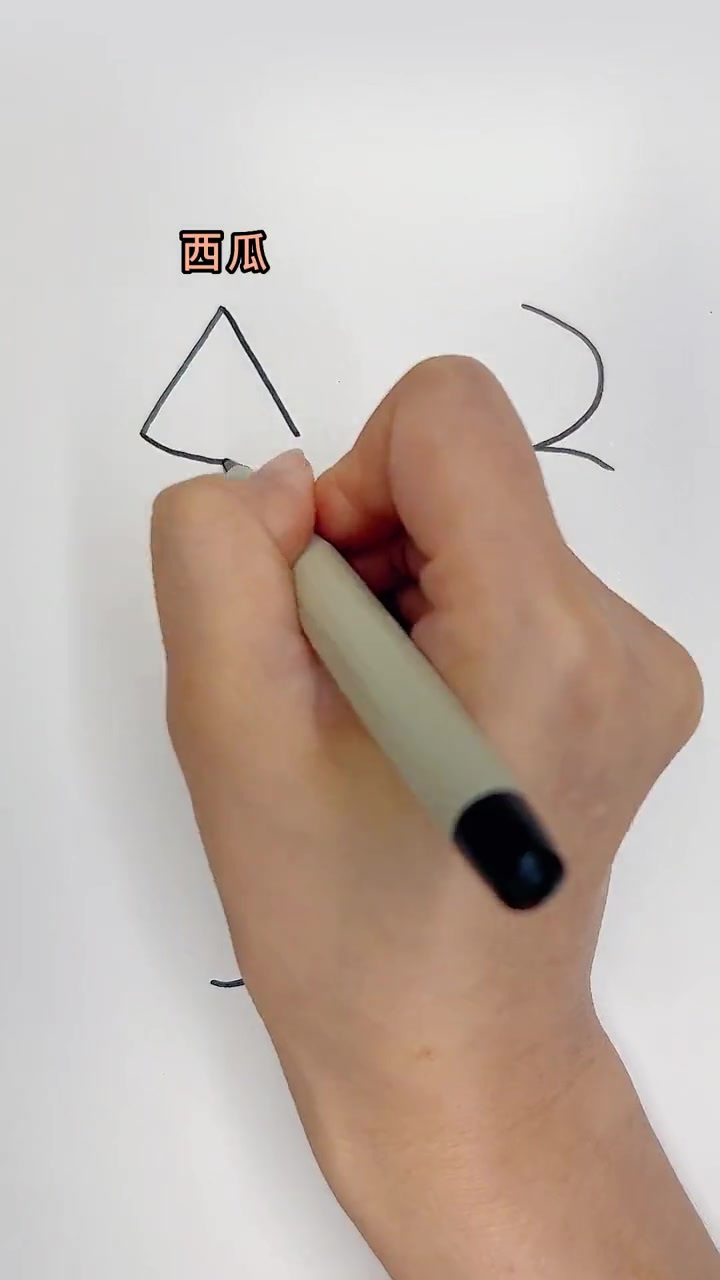 用数字123456画各种水果,这个画法超简单!