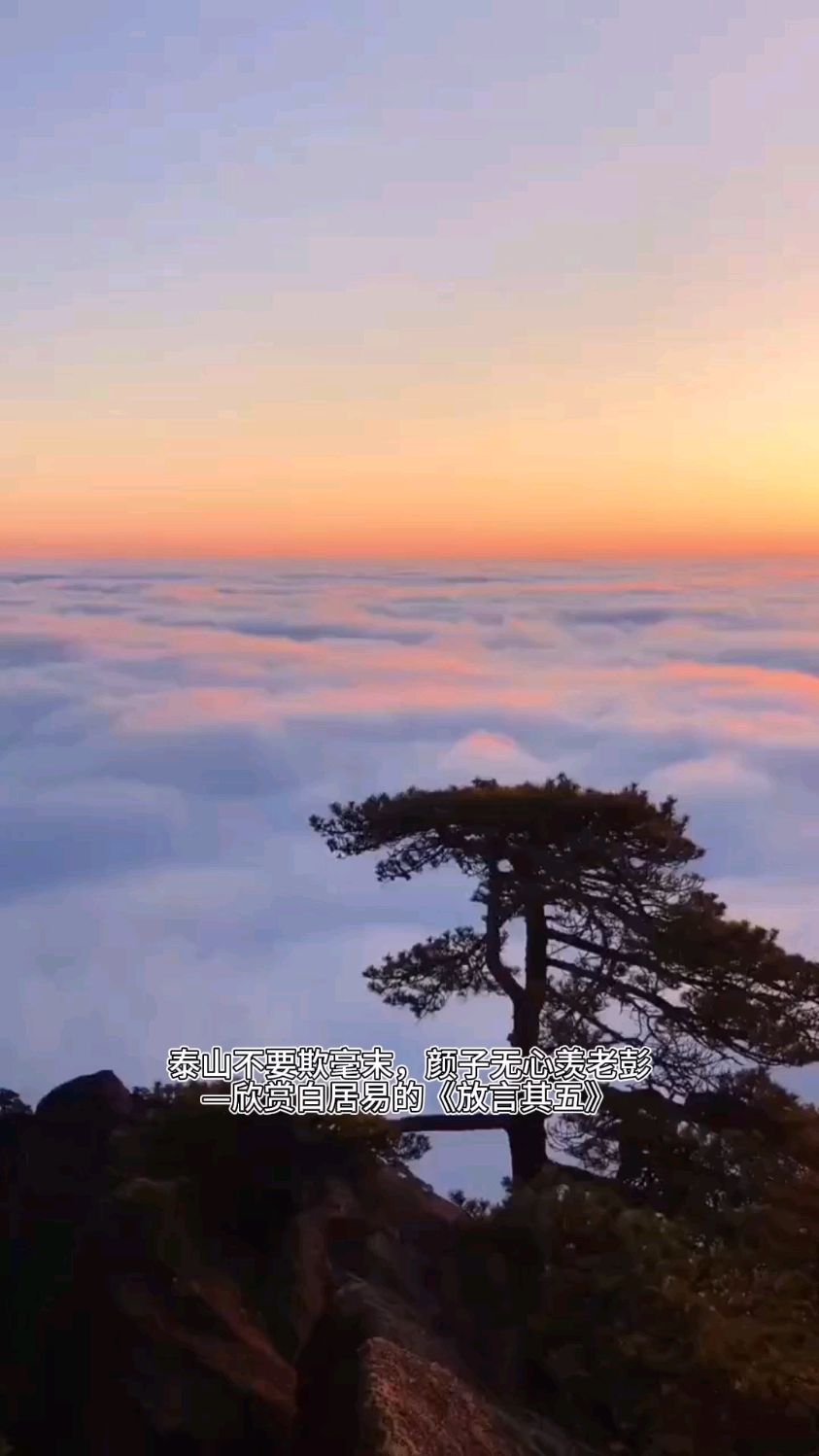 泰山不要欺毫末,颜子无心羡老彭—欣赏白居易《放言其五》