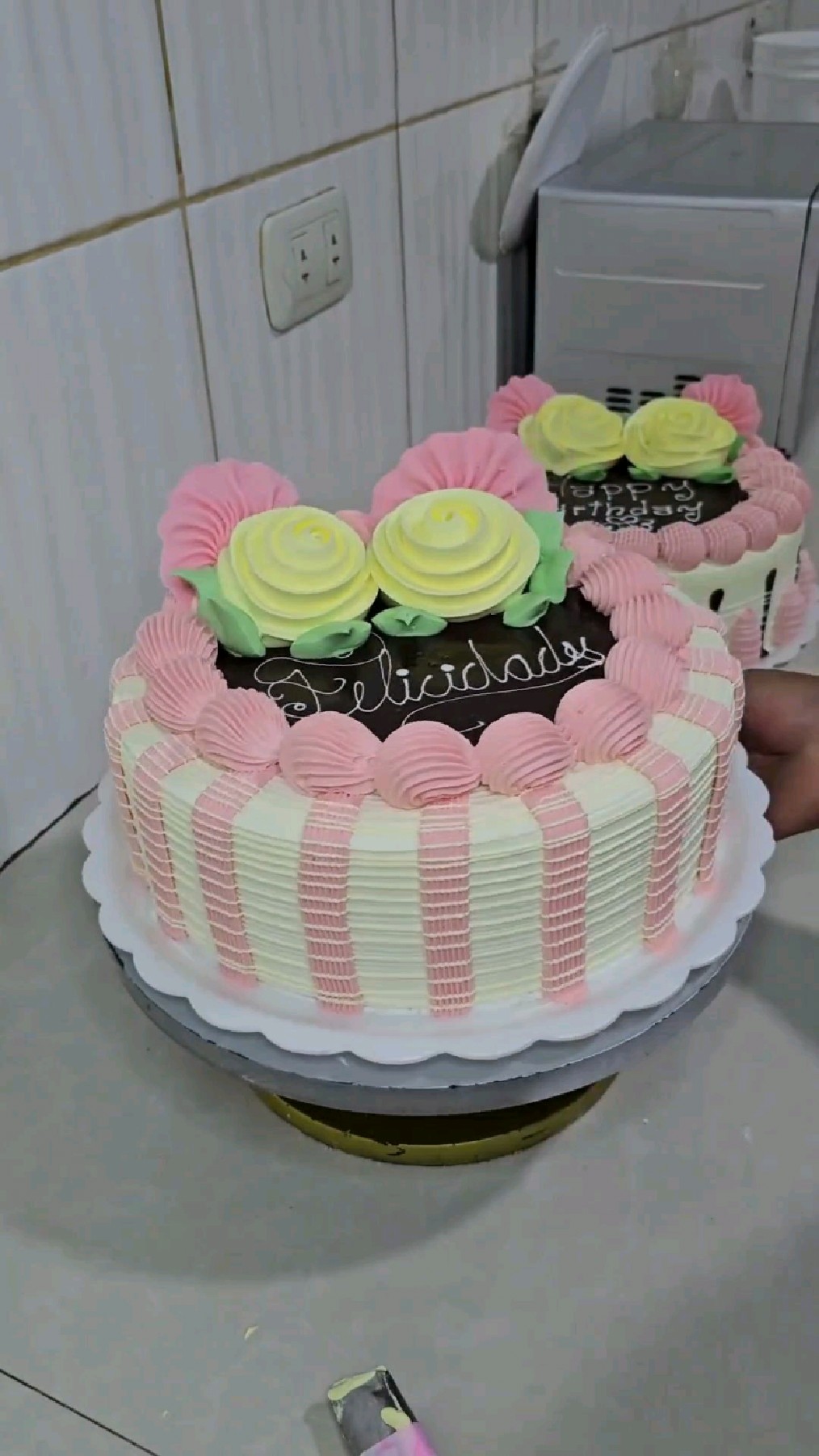 今日份粉色系蛋糕