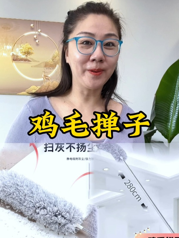 要过年了,家里大扫除,用这个可伸缩到2.8米的鸡毛掸子