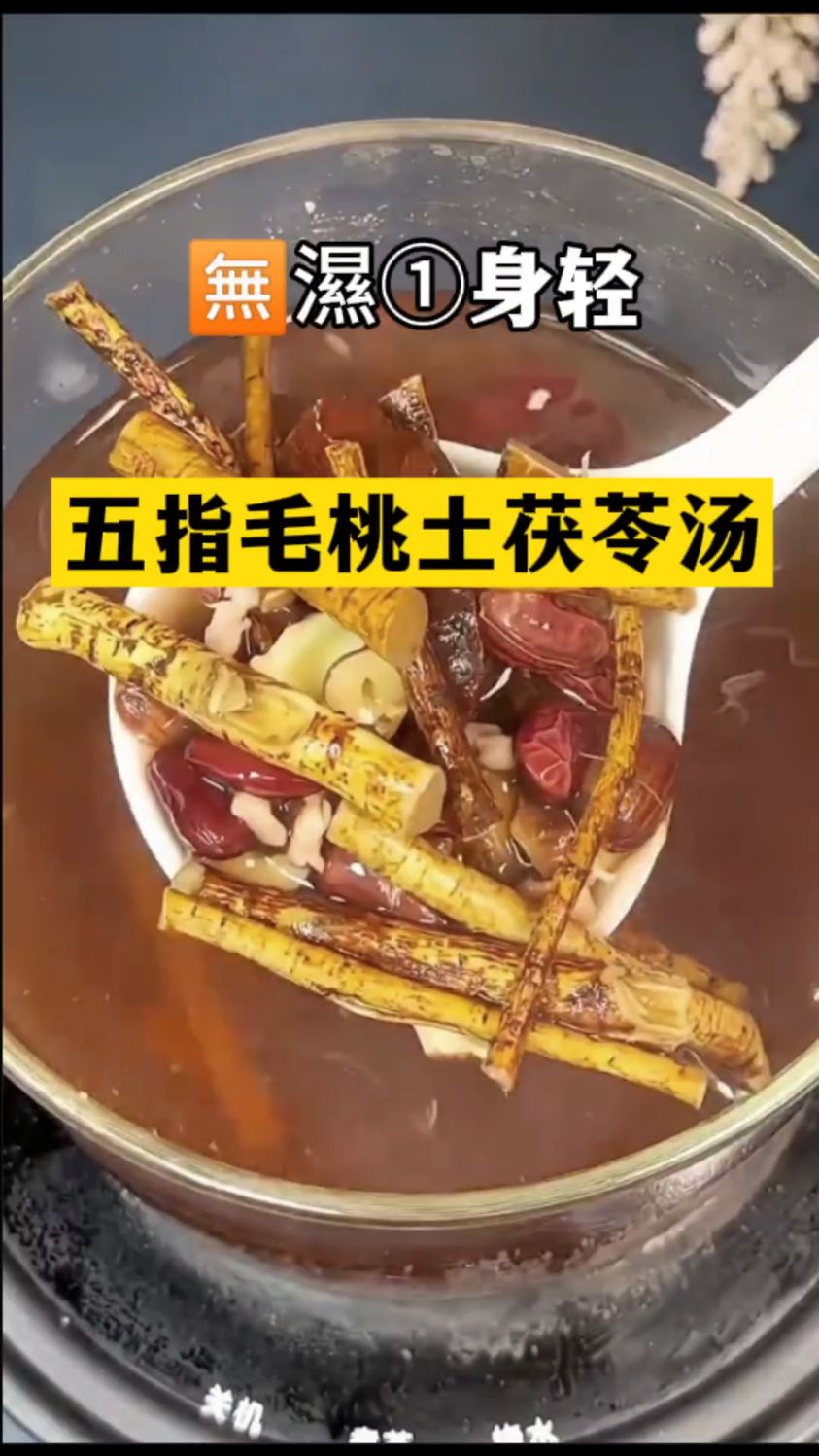 广东人都爱的五指毛桃土茯苓汤