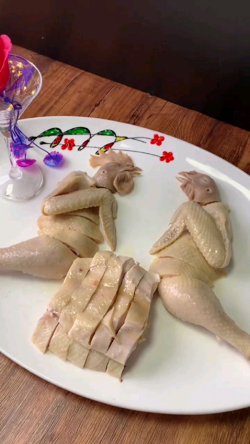 创意白切鸡摆盘,你们看怎样?
