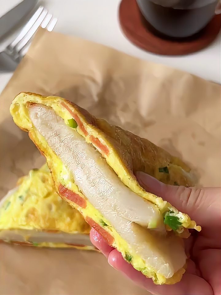 巨好吃的台州街边小吃,鸡蛋麻糍