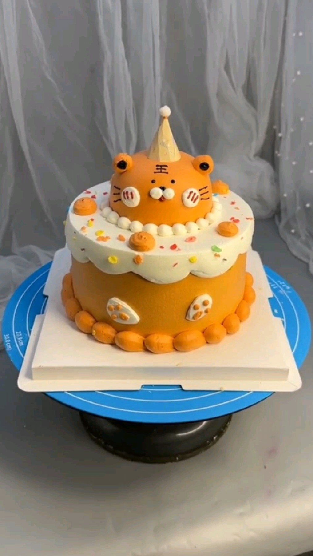 创意小老虎蛋糕,很适合小朋友哦!