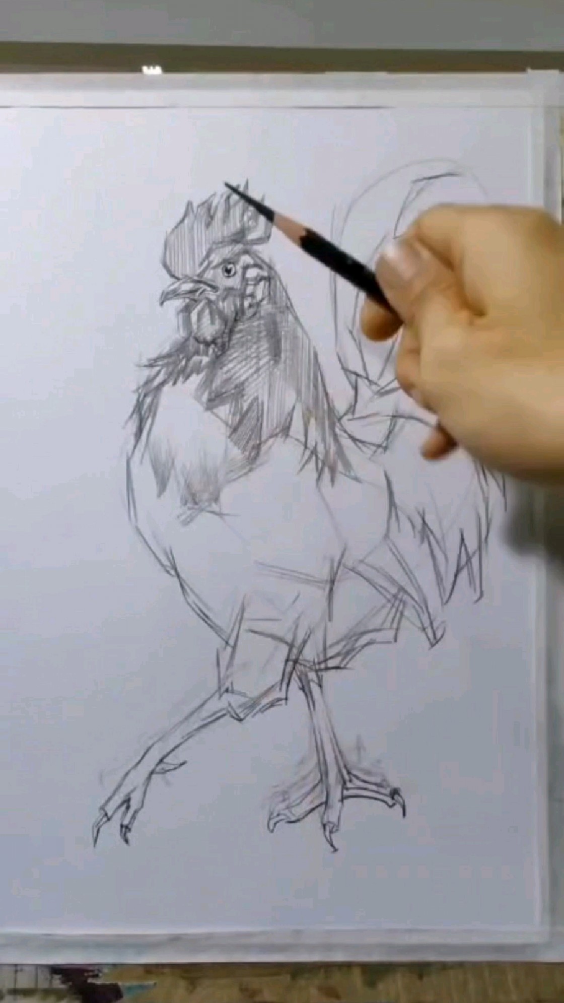 一起画小公鸡