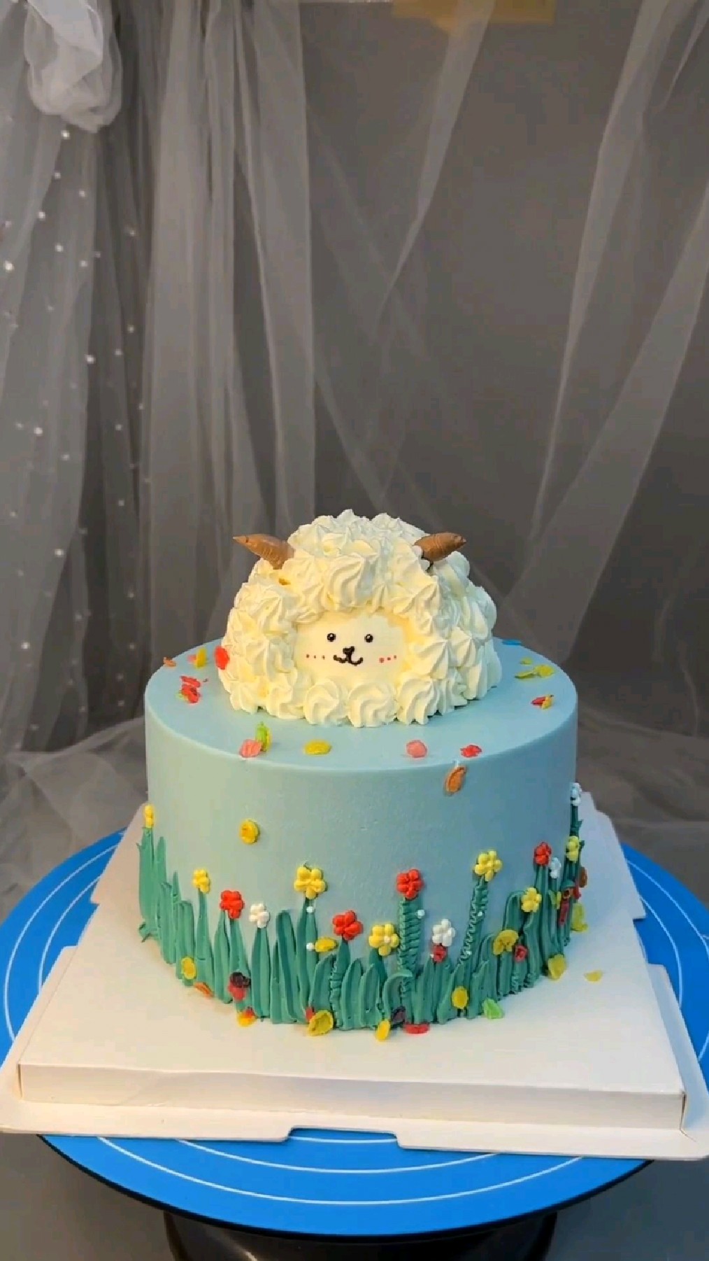 创意喜羊羊蛋糕制作!