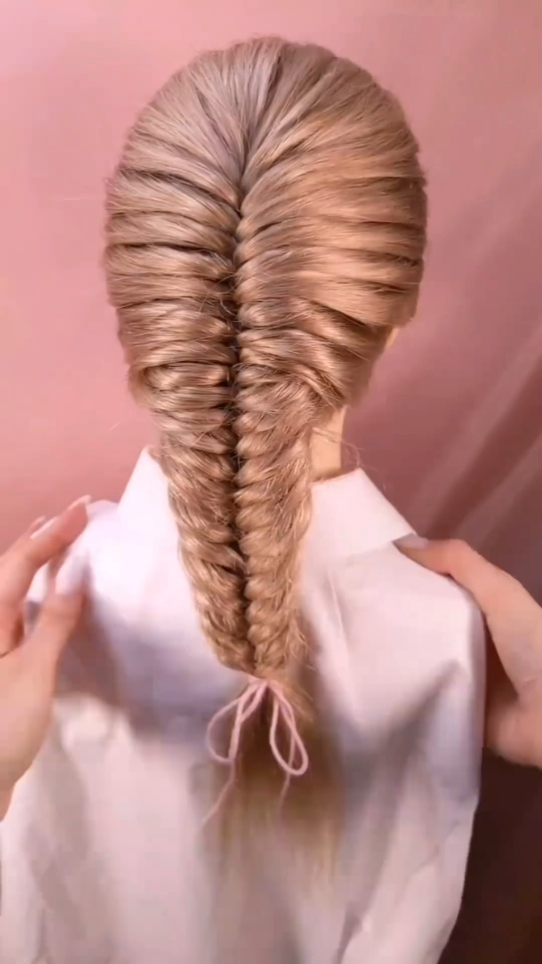 手残党福音!一根绳子轻松搞定纹理鱼尾辫