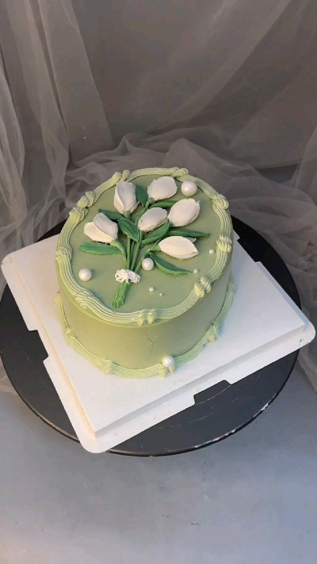 创意鲜花蛋糕制作!