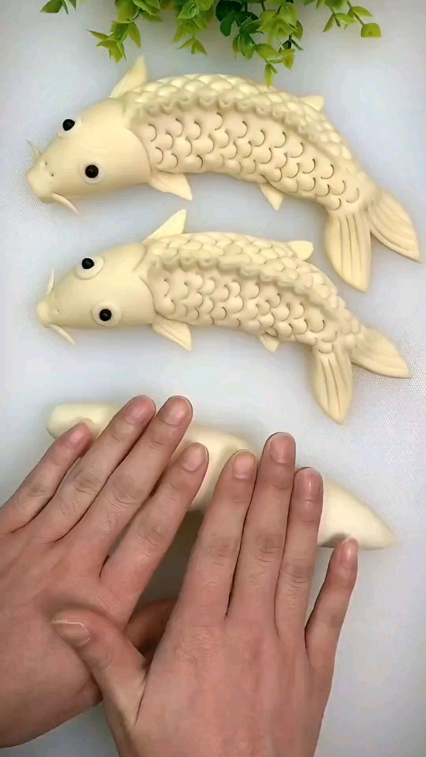 小鱼馒头这样做太好看了,春节快到了,给家人也做起来吧