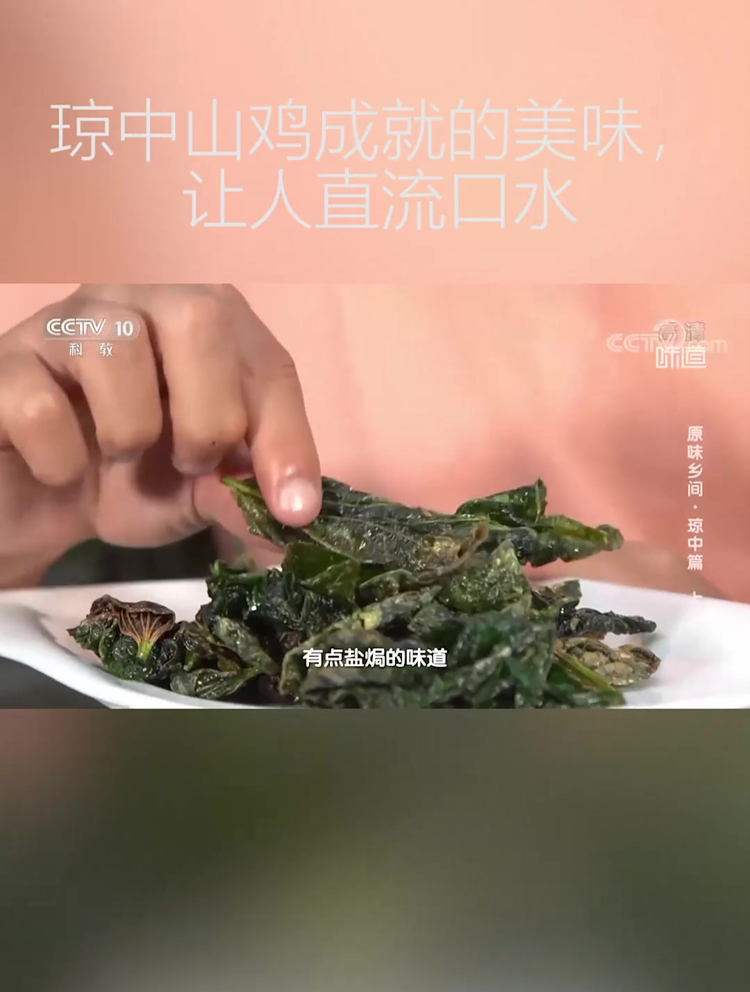 琼中明星菜,捞叶炒鸡清香四溢,电饭煲鸡也是餐桌一绝