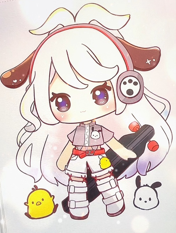 可爱动漫三丽鸥简笔画,卡通简笔画帕恰狗,儿童简笔画