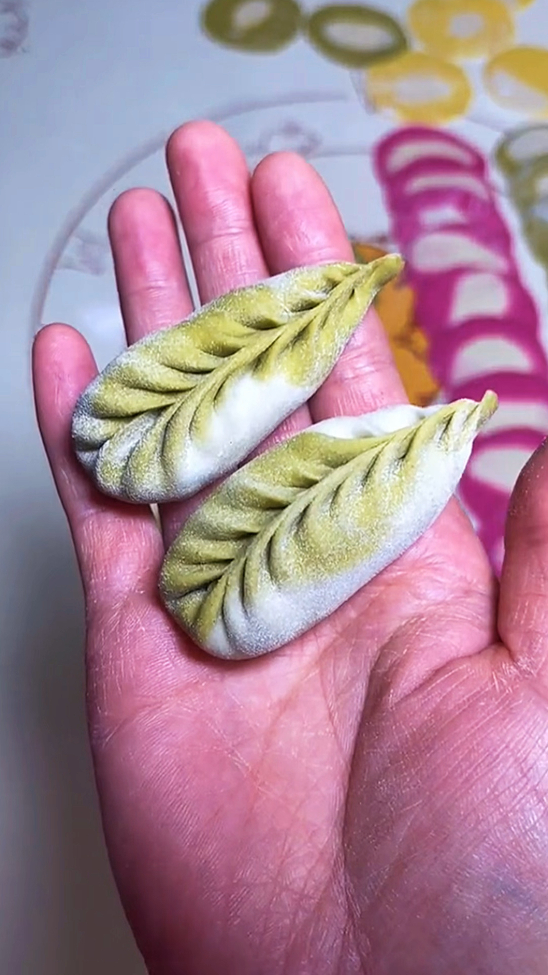 麦穗形状的小饺子