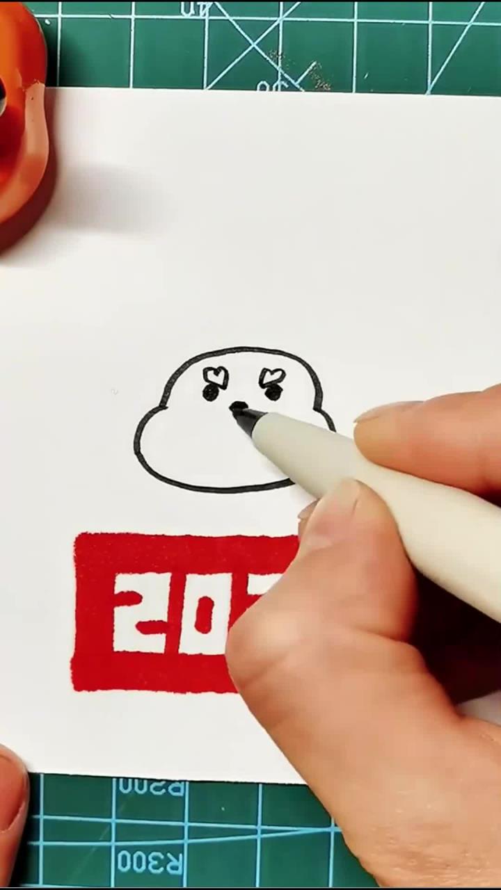 儿童卡通简笔画,2024龙年龙画法