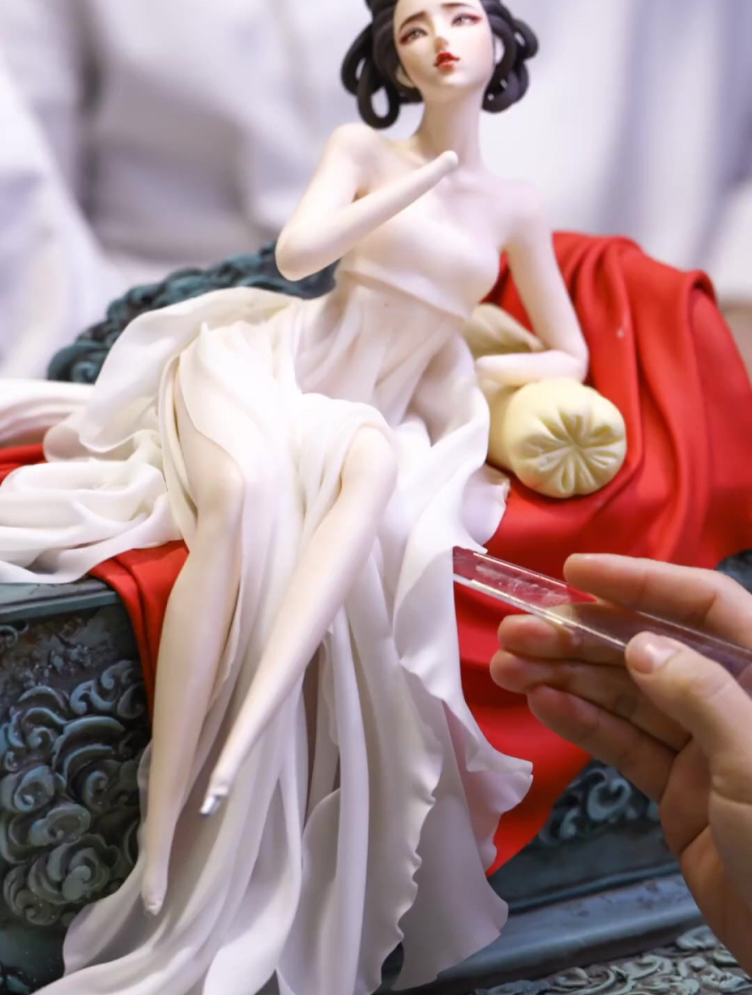 国风翻糖人偶蛋糕《九尾》制作过程揭秘,一个普通糖块的逆袭