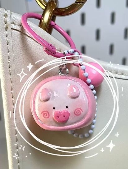 石塑粘土教程|捏一只猪猪馒头