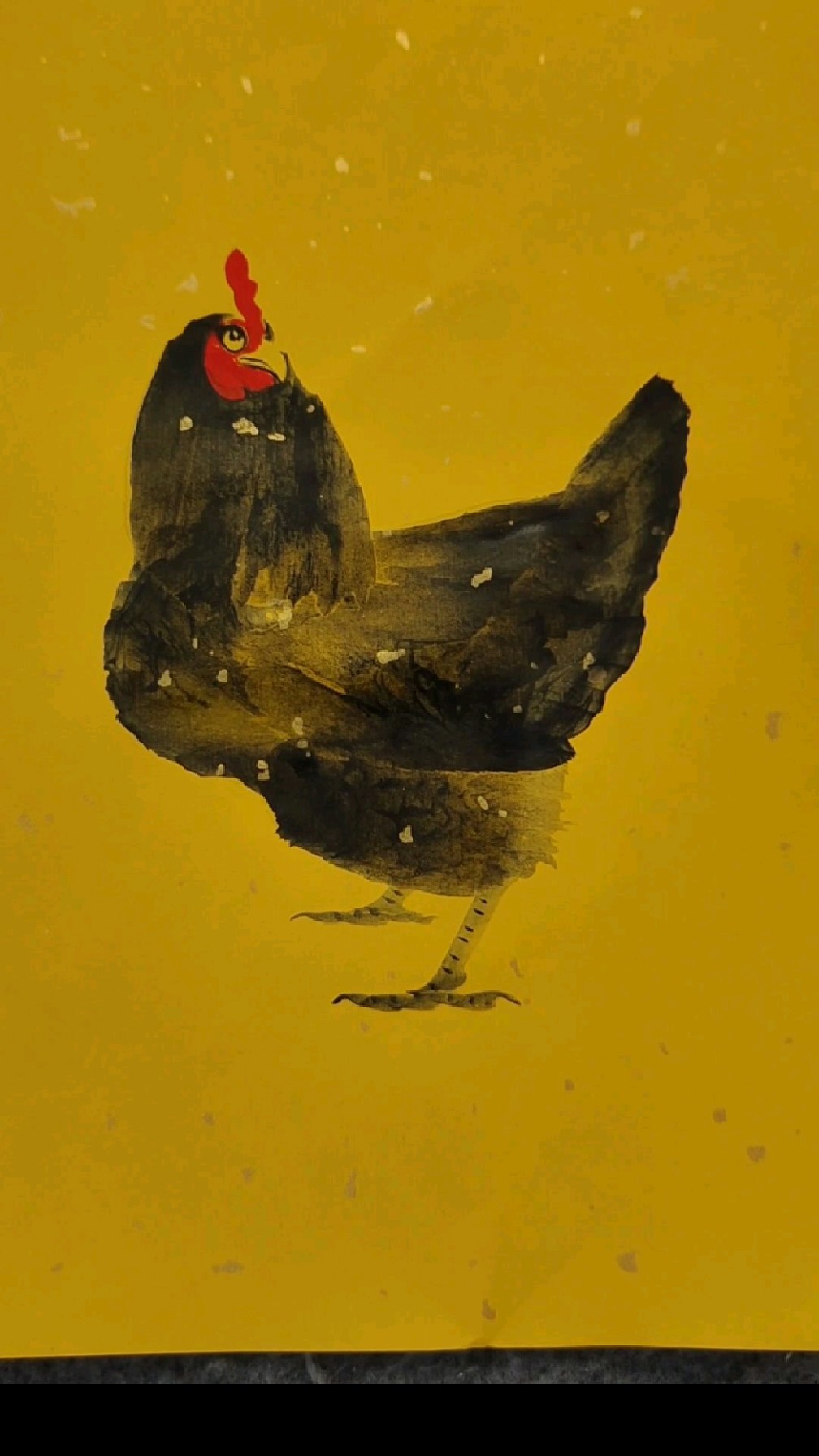 三笔画母鸡,一起画吧!