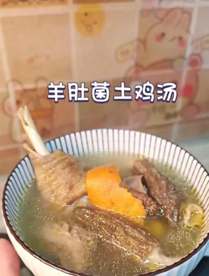 土鸡搭配羊肚菌,真是营养加倍!
