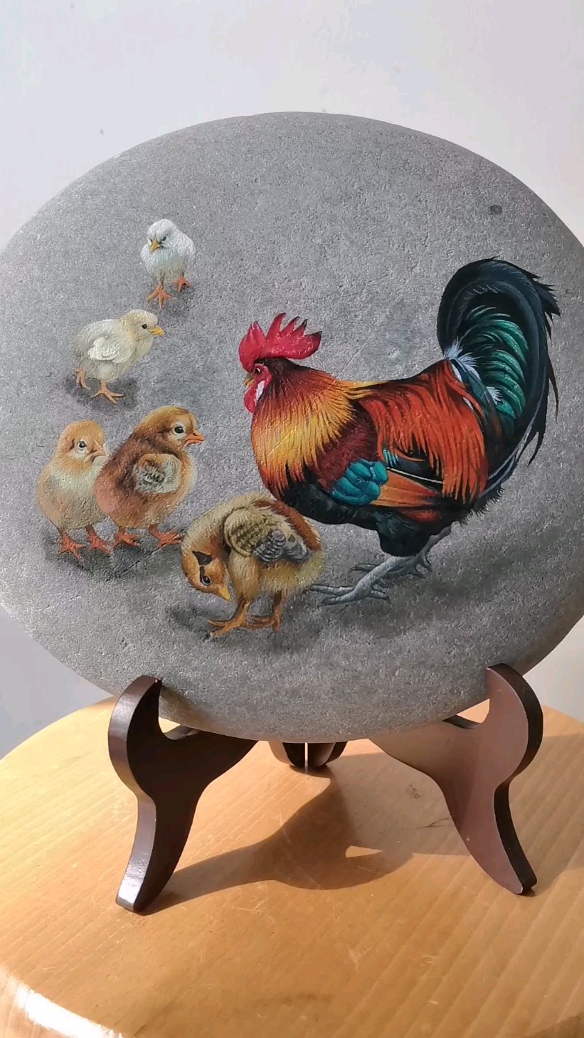 大公鸡带小鸡作品刷水看一下效果