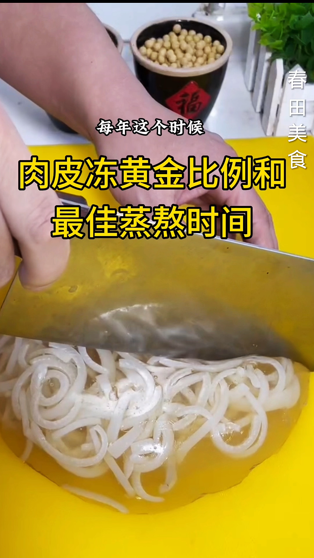 猪皮冻最佳比例与蒸熬时间