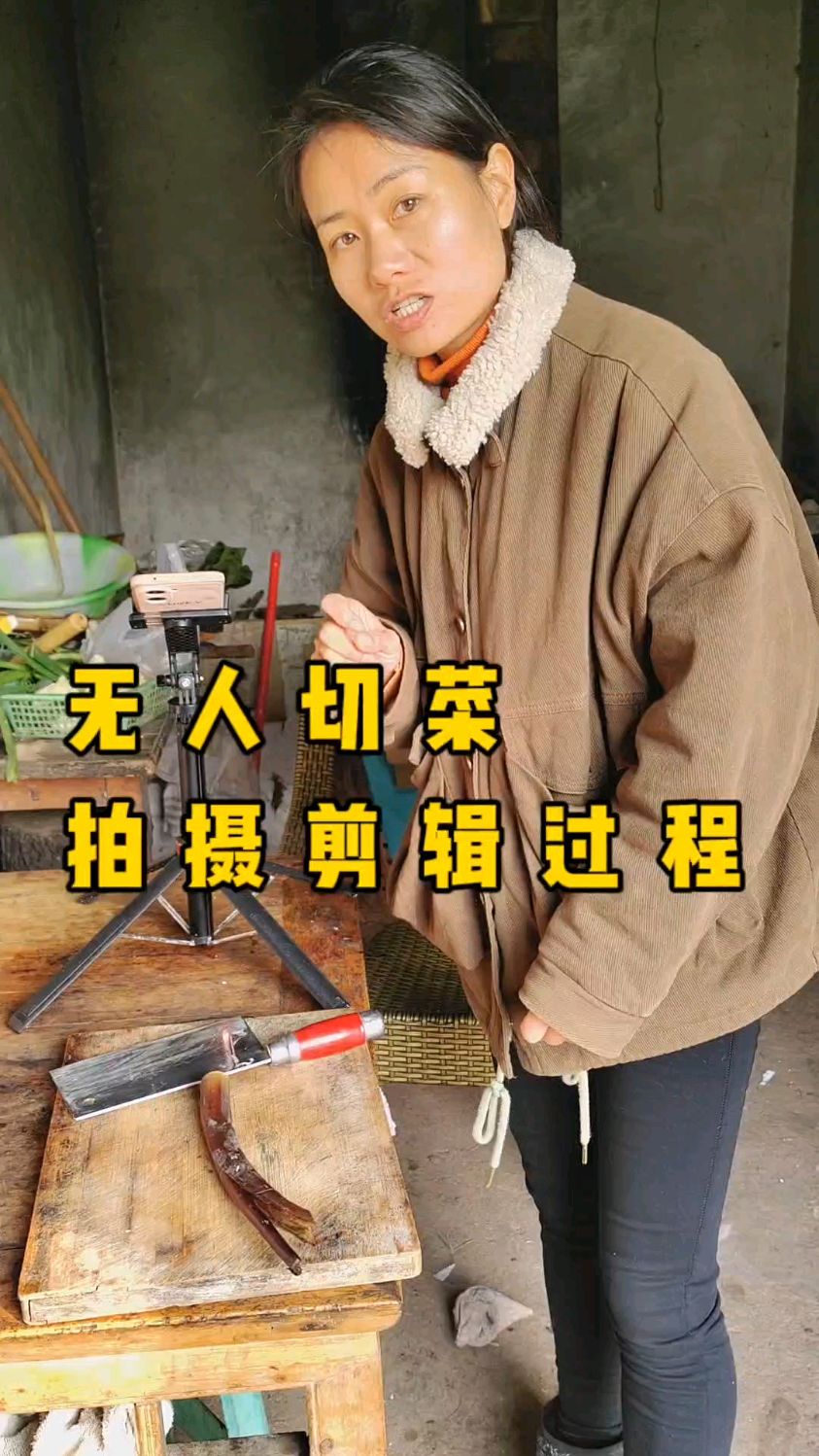 无人切菜拍摄剪辑全过程