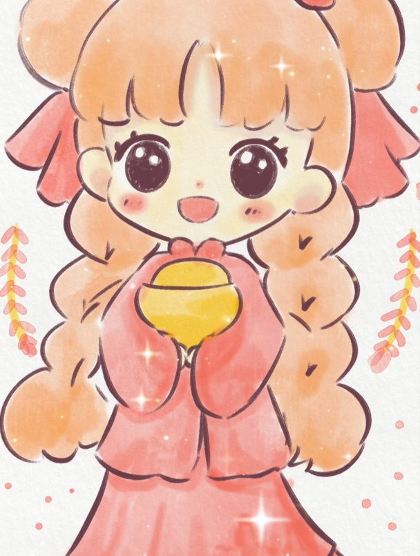 可爱龙年小公主简笔画,新年元素主题绘画,可爱的新年儿童简笔画