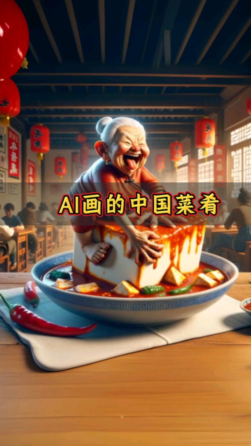 AI眼中的中国菜肴,画风逐渐离谱的AI画图