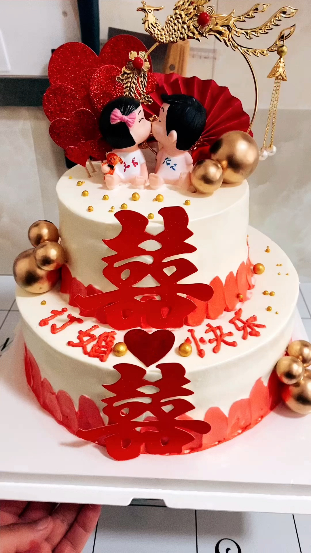 #不可抵抗的甜食#订婚蛋糕#订婚快乐!喜欢吗?