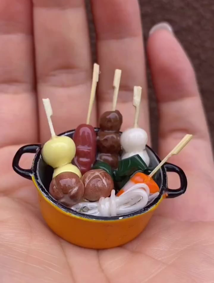 皮一下很开心,粘土仿真关东煮