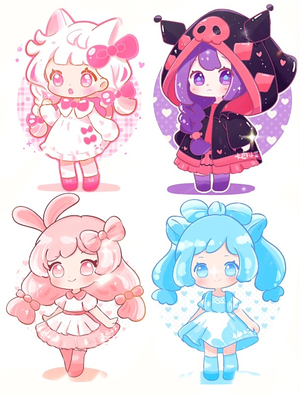 动漫三丽鸥公主简笔画,超可爱库洛米玉桂狗公主卡通画,儿童画