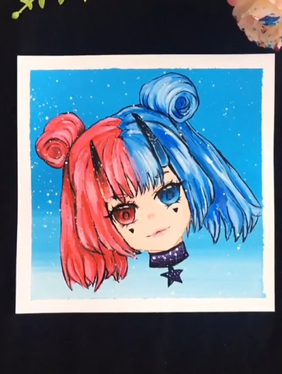 爸爸画的双子座VS我画的双子座