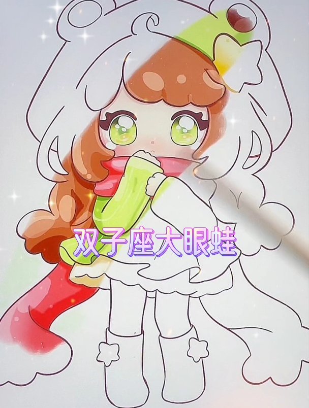 可爱动漫简笔画,帕恰狗公主卡通儿童简笔画,三丽鸥卡通公主画