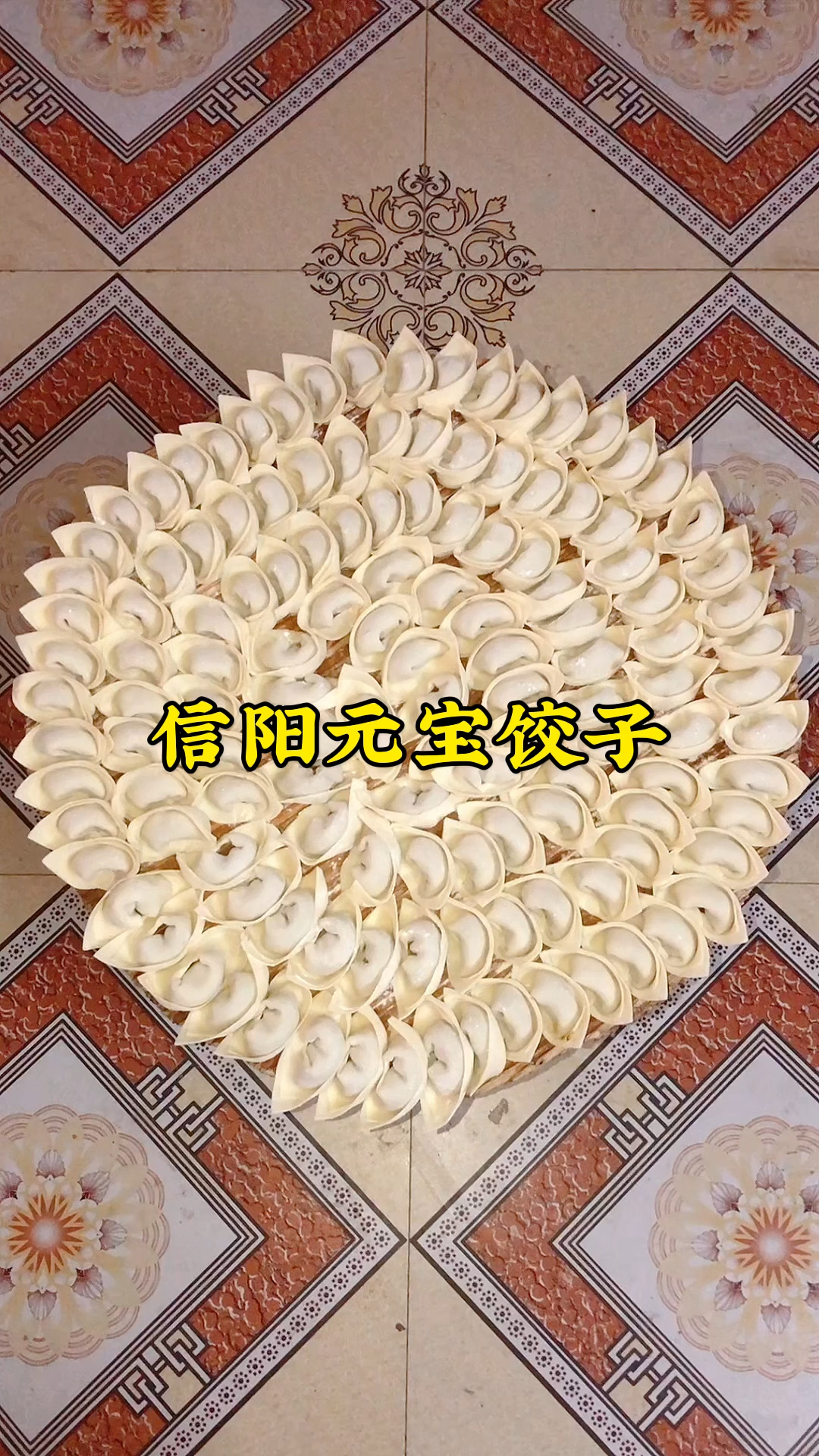 信阳农村包饺子,9秒一个元宝饺子,你们那里是这样包饺子的吗?
