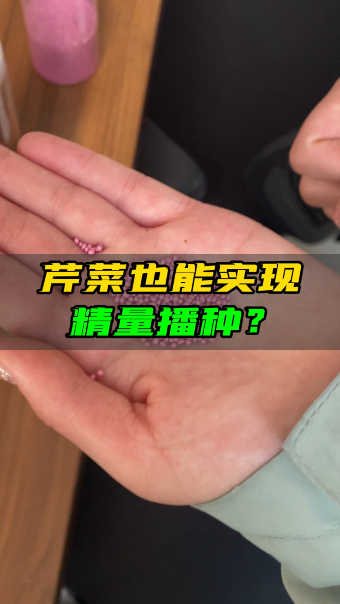 芹菜叶能实现精量播种?用的是什么机器?