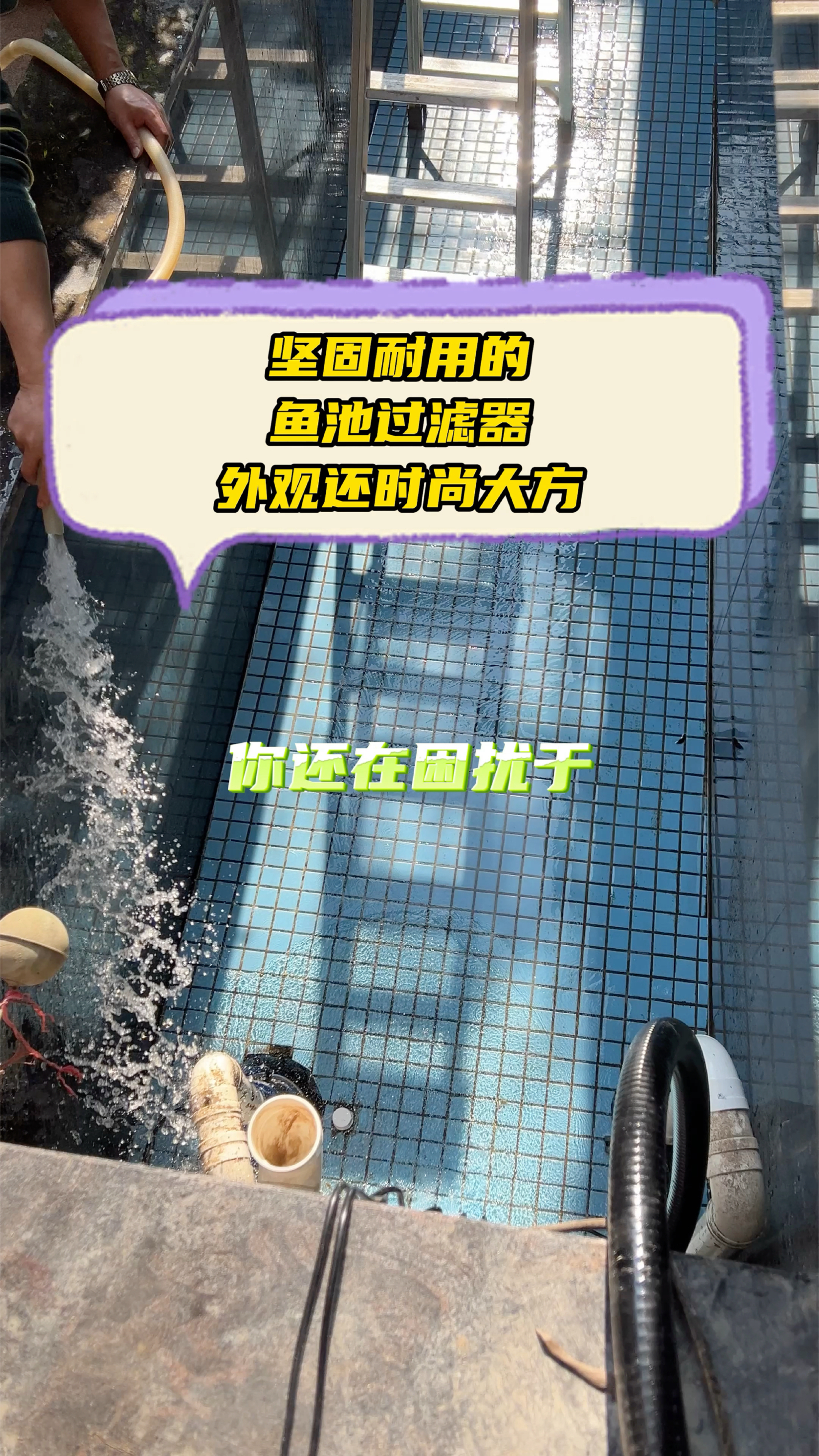 安装简单的家用鱼池过滤器