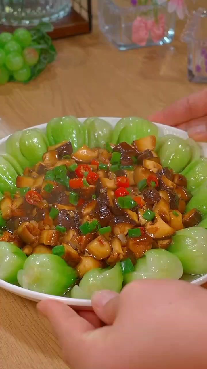 香菇小油菜做法