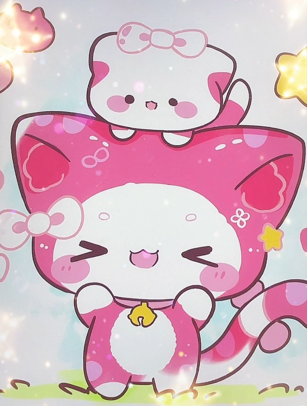 可爱小动物拟人公主简笔画,超可爱卡通动漫简笔画,猫咪拟人公主