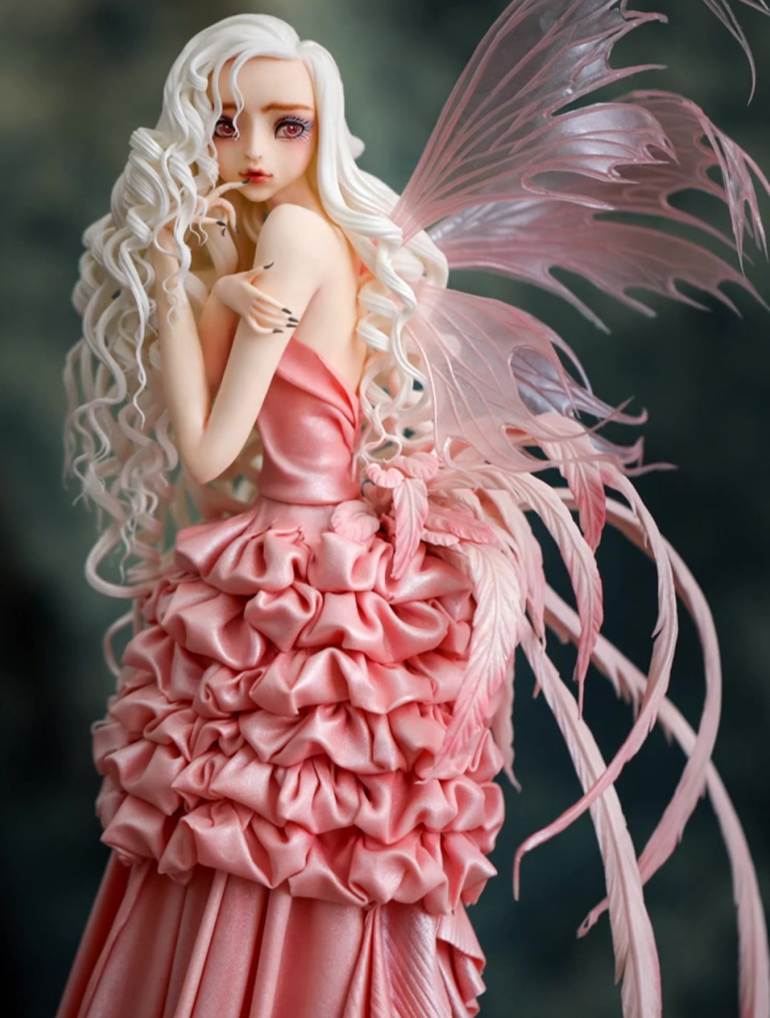 来自中国的可以吃的手办翻糖人偶蛋糕,火烈鸟