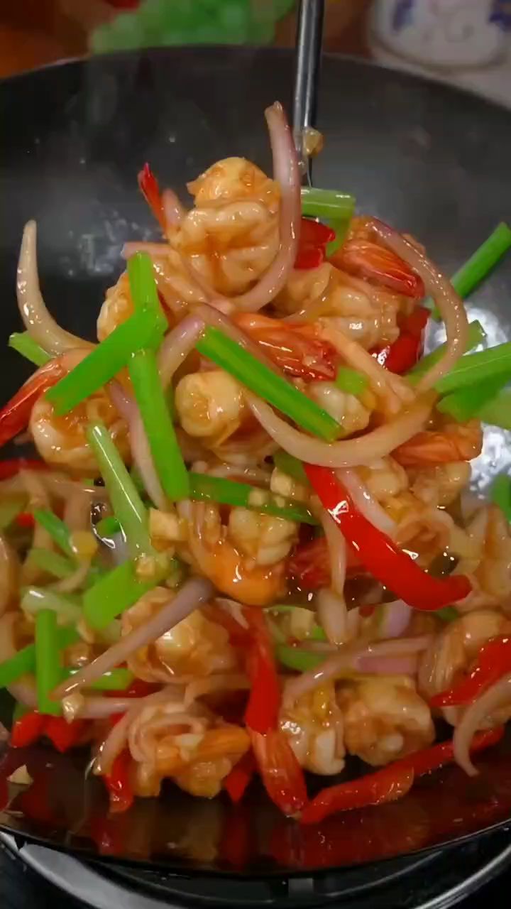 爆炒虾仁 嘎嘎好吃