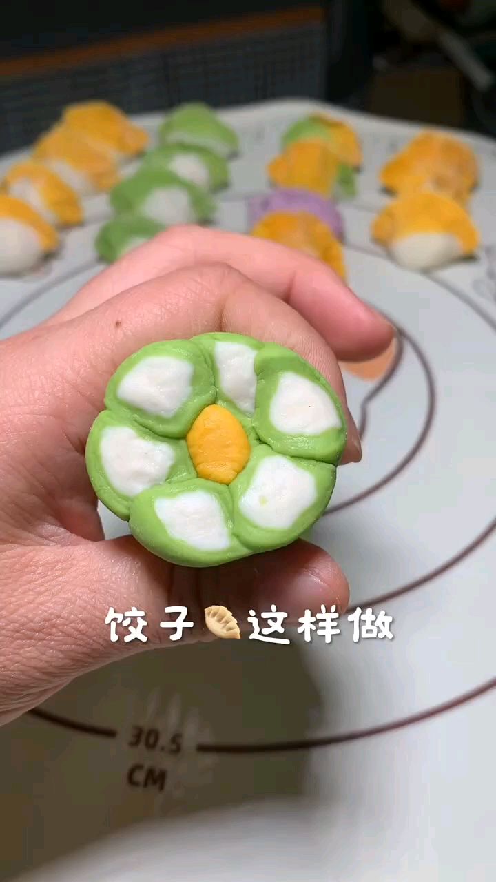 彩色饺子,过年这样包饺子