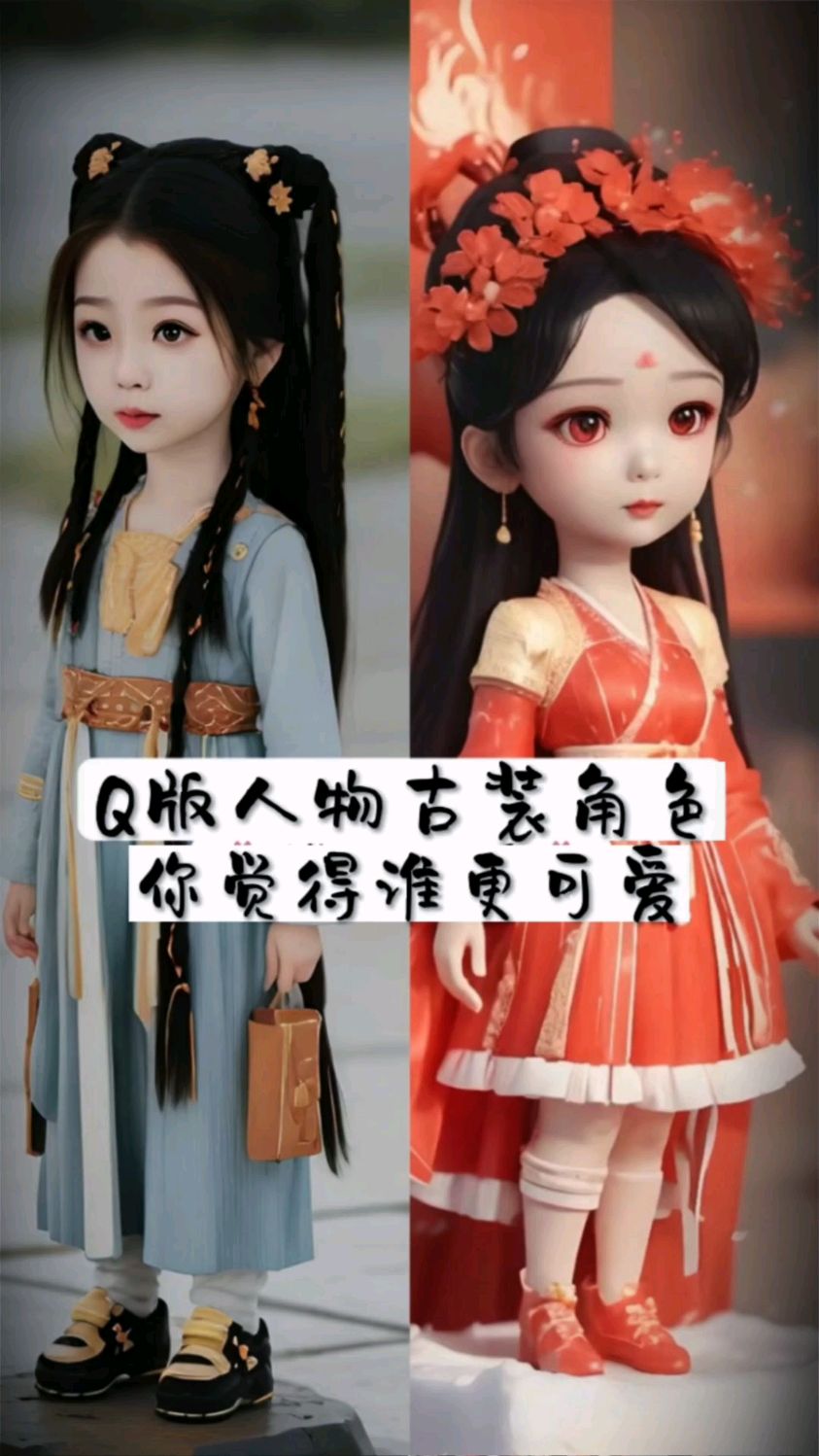 明星Q版古装造型,你觉得谁更可爱
