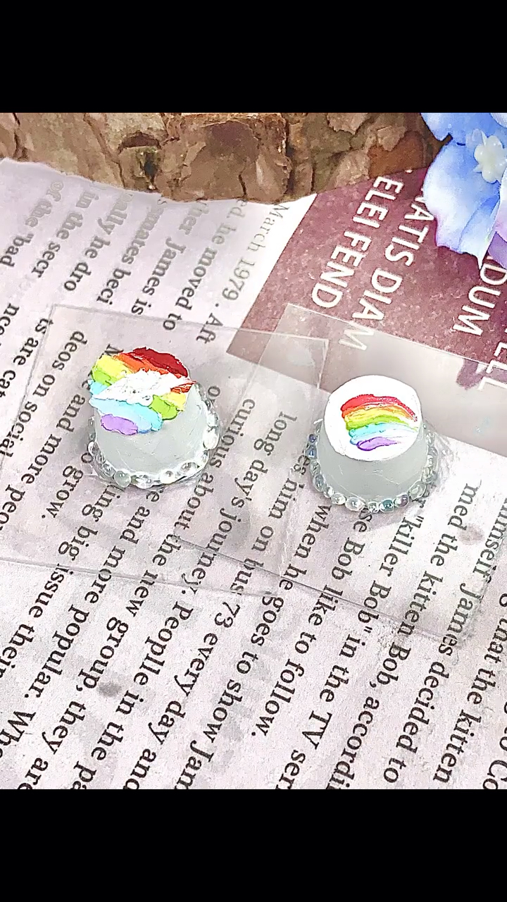 油画棒教程·彩虹蛋糕