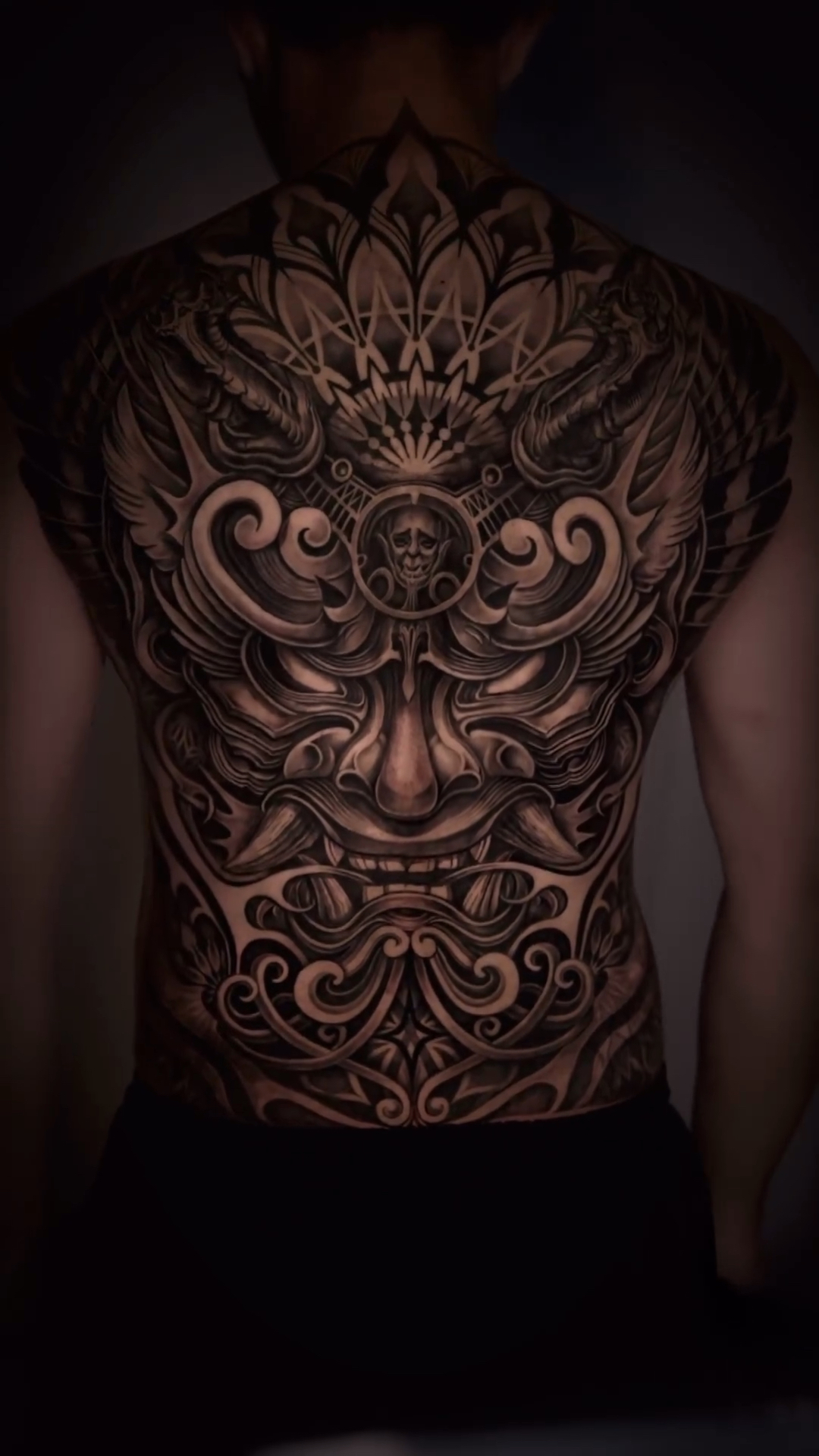 北京纹身/男生满背般若纹身